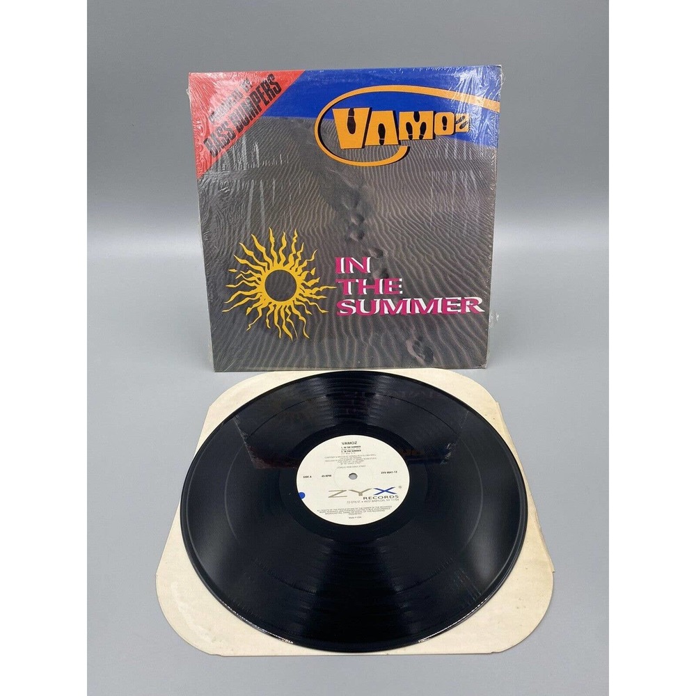 Vamoz In The Summer 12" SINGLE Record produced by BASS BUMPERS 1991